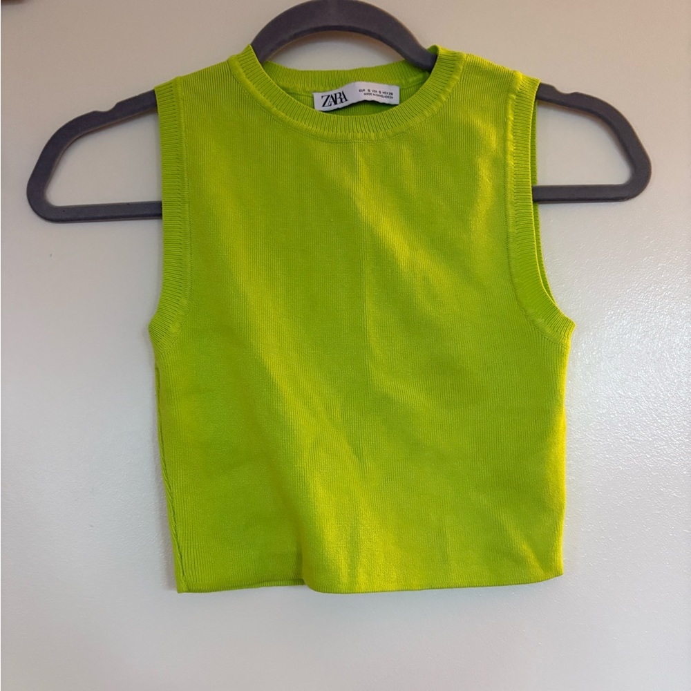 Zara Neon Green Tank Top